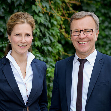 Der Vorstand Angelika Dinges und Michael Fritz
